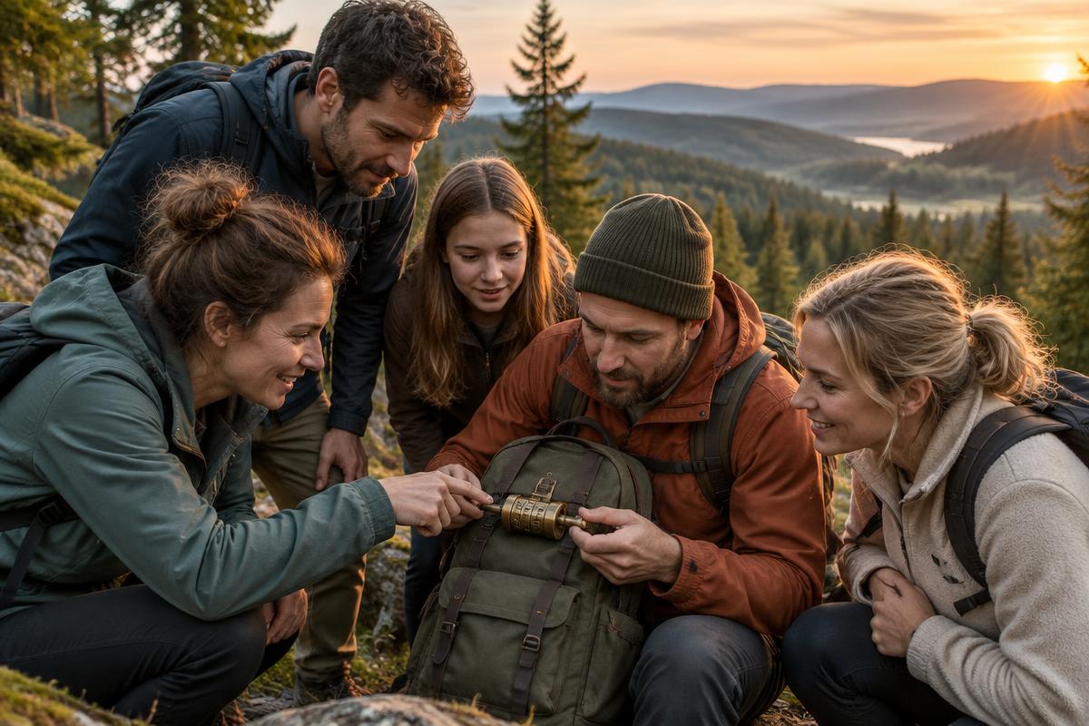 Outdoor-Gruppe erlebt die Tour Das Schramberger Heckenlicht